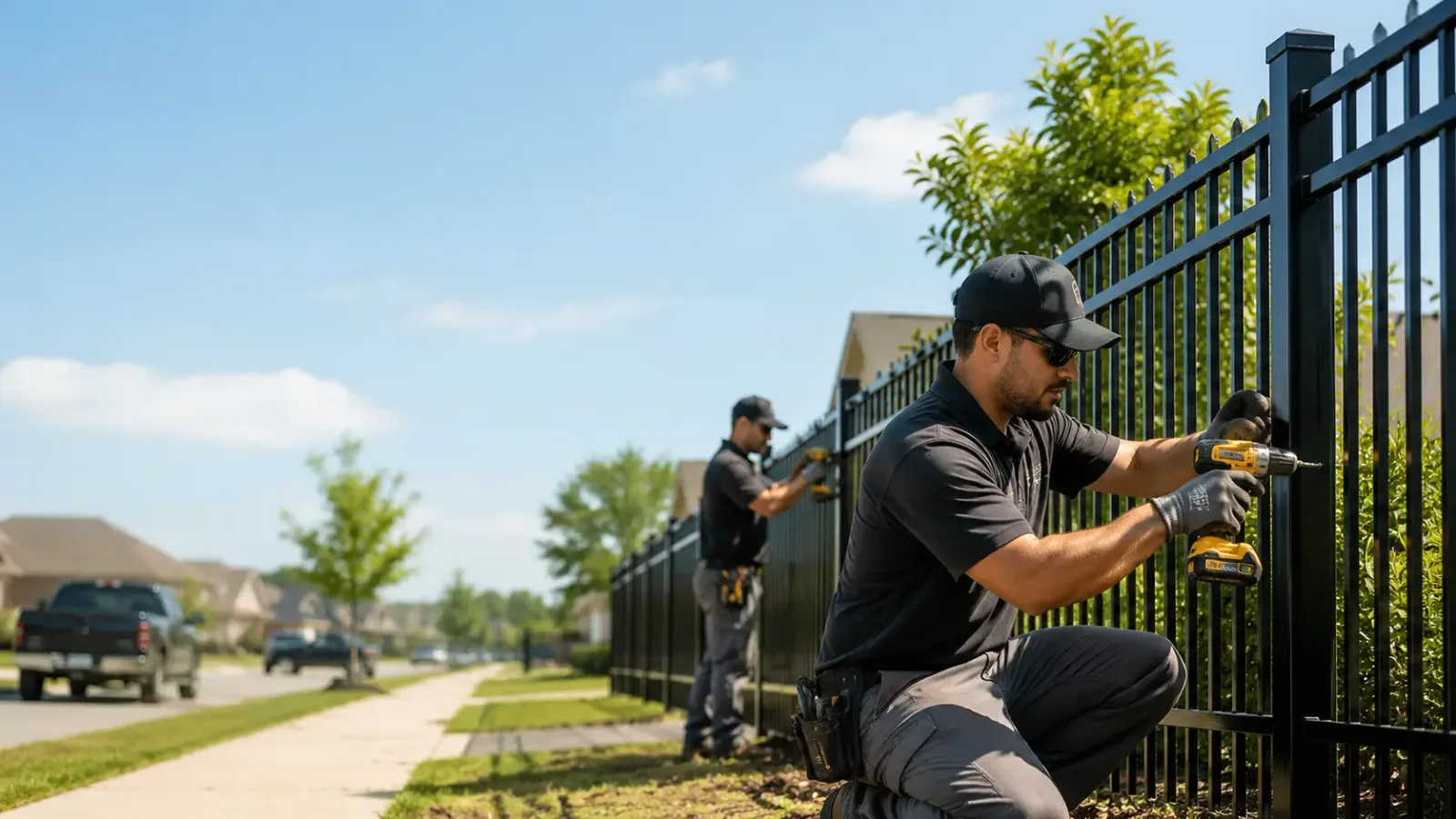 Metal Fence Installation in Chambersburg, IL
